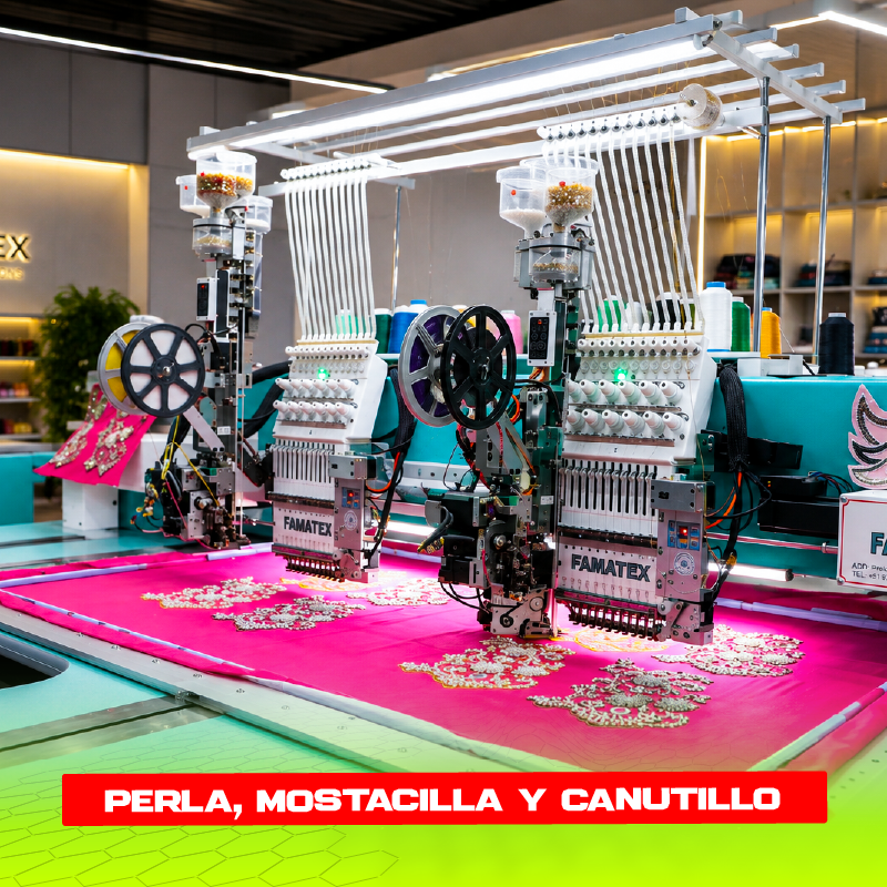 Perla, mostacilla y canutillo