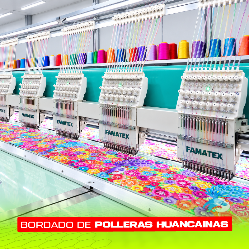 Bordado de polleras huancainas