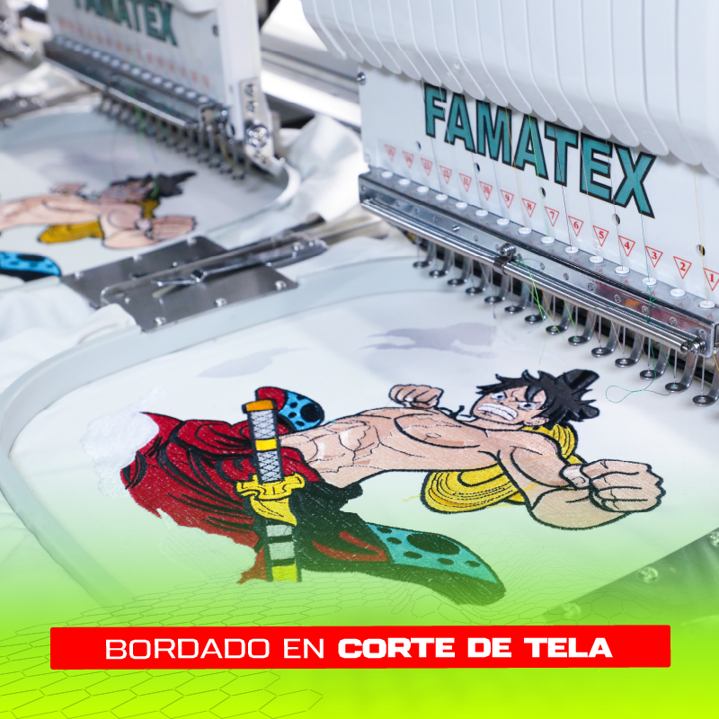Bordado en corte de tela
